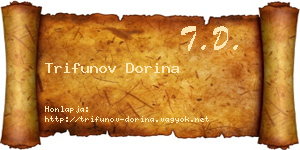 Trifunov Dorina névjegykártya